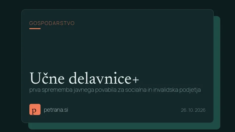 Učne delavnice+: prva sprememba javnega povabila za socialna in invalidska podjetja