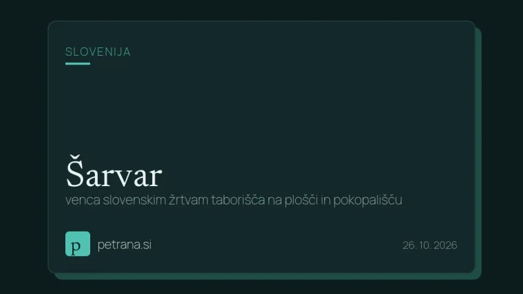Šarvar: venca slovenskim žrtvam taborišča na plošči in pokopališču